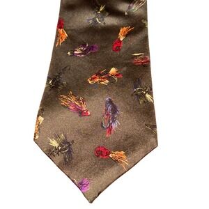 Bené Men's Silk‎ Necktie Fly Fishing Lures Graphic Novelty Tie Unique